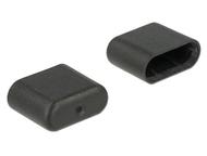 DELOCK Dust Cover for USB Type-Câ?¢ male 10 pieces black (64008)