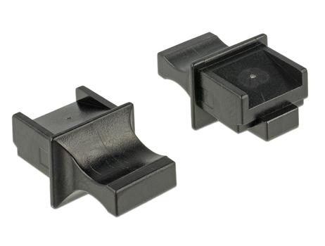 DELOCK Dust Cover for RJ45 jack with grip 10 pieces black (64020)