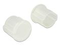 DELOCK Dust Cover for BNC female 10 pieces transparent