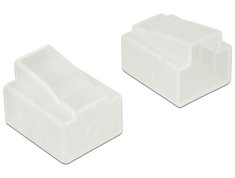 DELOCK Dust Cover for RJ45 plug 10 pieces transparent (64016)