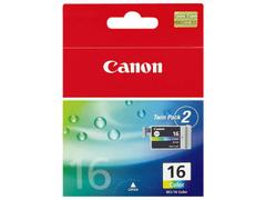 CANON n BCI-16 C - 9818A002 - 1 x Yellow,1 x Cyan,1 x Magenta - Ink tank - For i90, PIXMA iP90,iP90v,mini220, SELPHY CP500,DS700,DS810