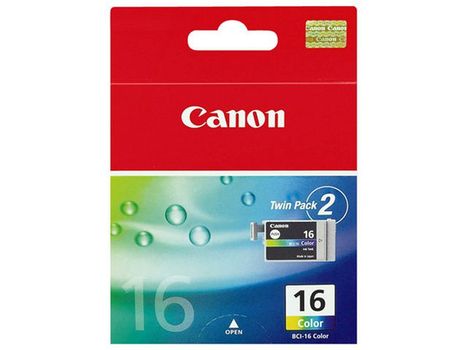 CANON n BCI-16 C - 9818A002 - 1 x Yellow,1 x Cyan,1 x Magenta - Ink tank - For i90, PIXMA iP90, iP90v, mini220,  SELPHY CP500, DS700, DS810 (9818A002)
