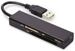EDNET USB 2.0 MULTI CARD READER INCL. POWER SUPPLY BLACK/ MATT