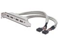 DIGITUS USB SLOT BRACKET CABLE. 4X TYPE A-2X10PIN I   