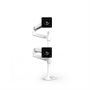 ERGOTRON LX DUAL STACKING ARM TALL POLE BRIGHT WHITE GRAY ACCENTS