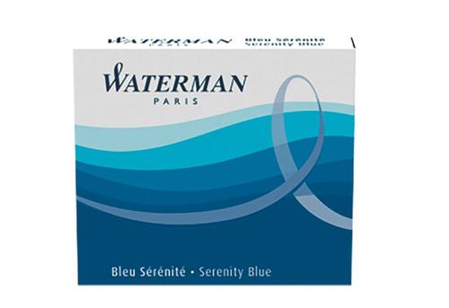 WATERMAN Ink cartridge international florida blue (6) ( S0110950)