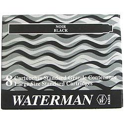 WATERMAN Tintenpatrone Stand. Intense Black (alt Schwarz) (S0110850)