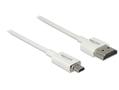 DELOCK HDMI med Ethernet-kabel HDMI 1.5m Hvid