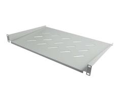 ALLNET 19"zbh. Fachboden, T200mm/1HE, Lichtgrau, Frontmontage,