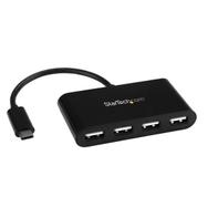 StarTech 4-Port USB-C Hub - USB-C to 4x USB-A Hub Adapter - Mini USB 2.0 Hub - Bus-powered USB Type-C Port Expander (ST4200MINIC) - hub - 4 porter