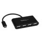 STARTECH 4-Port USB-C Hub - Mini Hub - USB-C to 4x USB-A - USB 2.0 (ST4200MINIC)