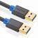 DELEYCON USB 3.0 kabel, 3,0m, USB-A: Han - USB-A: Han, Sort