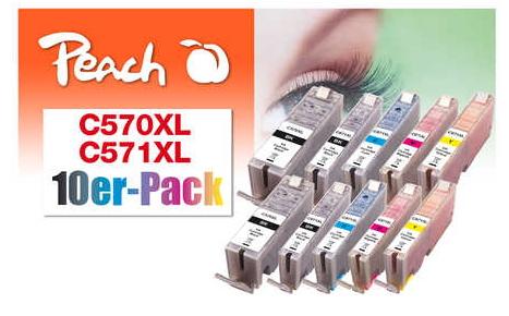 PEACH Tinte 10er Pack kompt PGI-570XL (PI100-311)