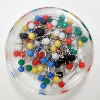 Bünger Map pins 13mm assorted colours 100/box (MP-4 ASSORT)