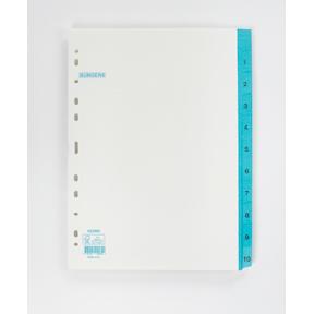 Bünger Divider carton A4 10 tabs blue tabs (422000*10)
