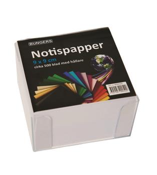 Bünger Notatboks 9x9cm 500 ark hvid (9090500*10)