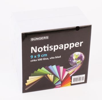 Bünger Notespapir ikke-fastklæbende 9x9cm 500 ark hvid (9090510*10)