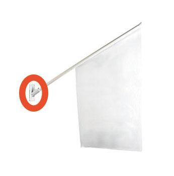Bünger Flaggfäste för entreflagga vit (440001)
