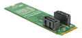 DELOCK Converter M.2 Key B+M male >2 x SATA 7 pin male with RAID