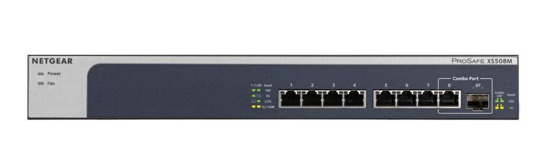 Netgear XS508M - switch - 8 porter - ikke-styrt - rackmonterbar (XS508M-100EUS)