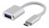 DELTACO USB-C 3.1 Gen 1 to USB-A OTG adapter, alu, retail box, silver