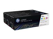 HP 131A - 3-pack - gul, cyan, magenta - original - LaserJet - tonerpatron (U0SL1AM)