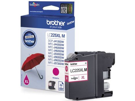 BROTHER LC225XLM - Magenta - original - ink cartridge - for Brother DCP-J4120,  MFC-J4420,  J4620, J5320, J5620, J5625, J5720, Business Smart MFC-J4420 (LC225XLM)
