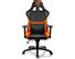 COUGAR Chair ARMOR Black-Orange PVC leather Full Steel Frame
