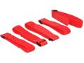 DELOCK Hook-and-loop fasteners L 300 mm x W 20 mm red 5 pcs