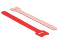 DELOCK Hook-and-loop fasteners L 150 mm x W 12 mm 10 pieces red