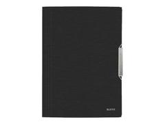 LEITZ Elastikmappe Leitz Style PP A4 m/3 klapper Satin Sort