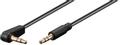 GOOBAY Audio kabel, 3,5 mm vinklet jack han/han, 1m