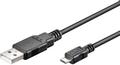 GOOBAY USB2 kabel, A han/Micro B han, sort, 1,00 m