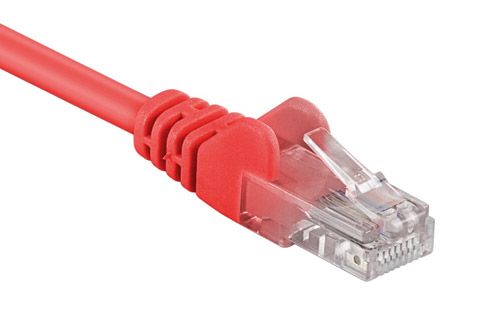 ALINE Patch kabel, UTP CAT5E, rød, 7,5 m (5004075)
