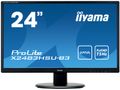 IIYAMA ProLite X2483HSU-B3 - LED monitor - 24" (23.8" viewable) - 1920 x 1080 Full HD (1080p) @ 75 Hz - A-MVA - 250 cd/m² - 3000:1 - 4 ms - HDMI, VGA, DisplayPort - speakers - black