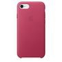 APPLE iPhone SE/8/7 Leather Case - Pink Fuchsia