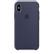 APPLE iPhone X Silicone Case - Midnight Blue