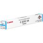 CANON EXV34C Cyan Standard Capacity Toner Cartridge 19k pages - 3783B002
