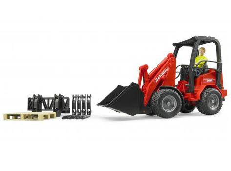 BRUDER 02191, ABSsynthetics,  Sort, Rød, 4 År, 1:16, 96 mm, 29,5 cm (02191)