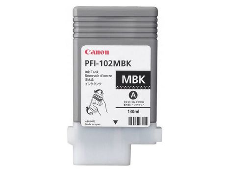 CANON PFI102MBK Matte Black Standard Capacity Ink Cartridge 130ml - 0894B001 (0894B001)