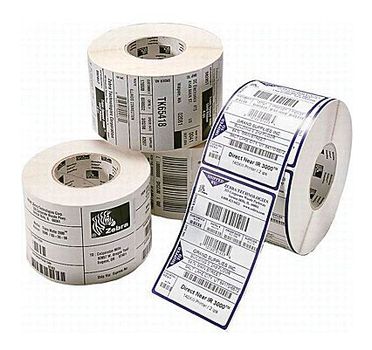 ZEBRA Label, Polyester,  76x38mm, Thermal Transfer, Z-ULTIMATE 3000T WHITE, Coated, Permanent Adhesive, 25mm Core (3007070)