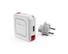 ALLOCACOC Power USB HUB med laddare, 4x USB, 1x Micro USB, vit