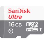 SANDISK Ultra Android microSDHC + SD Adapter 16GB 80MB/s Class 10 (SDSQUNS-016G-GN3MA)