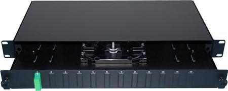 SOLAR Fiber patchpanel 19" udtræksbar 1HE
1 stk. SC/APC duplex, 11 stk. SC duplex
blindpropper (CEL-SP-12D-SC-BKS)