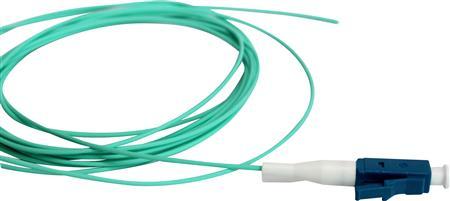 SOLAR PLUS Pigtail LC 50/125 OM3 multimode,  præ-termineret konnektor,  længde: 2,0 meter (S2LCOM3E-AQ)