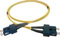 SOLAR PLUS Patchkabel SC-SC 9/125 OS2 singlemode, duplex, længde: 0,5 meter, farve: gul med LSZH kappe