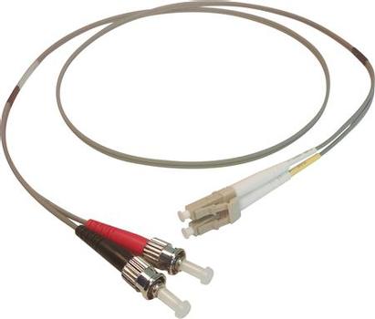 SOLAR PLUS Patchkabel LC-ST 62,5/125 OM1 multimode,  duplex, længde: 3,0 meter, farve: grå med LSZH kappe (S3LCST62DGY)