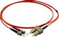 SOLAR PLUS Patchkabel SC-ST 50/125 OM2 multimode, duplex, længde: 5,0 meter, farve: orange med LSZH kappe