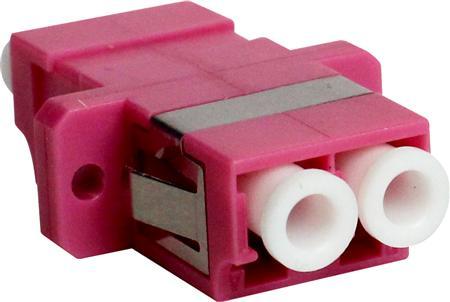 SOLAR PLUS Adapter LC duplex OM4 multimode,  farve: violet (SLCUPHBRD-EV)