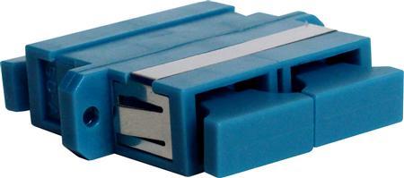 SOLAR PLUS Adapter SC/UPC duplex, singlemode,  farve: blå (SSCUZR02D)